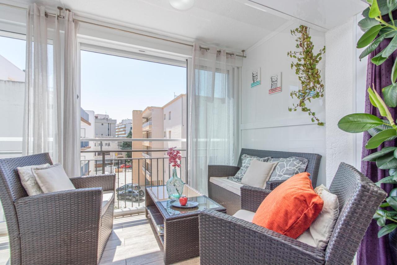 Appartamento Sand1-Apartamento En La Playa, Centrico, Parking Y Clima Roses Esterno foto